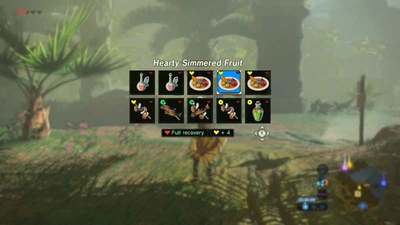 Shortcuts to food would make combat more fluid and fast-paced.